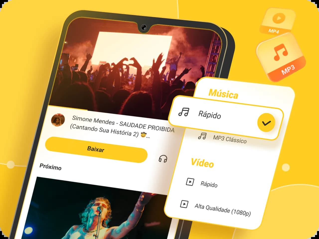 Baixe músicas e vídeos do Snaptube